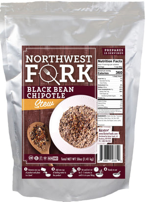 Black Bean Chipotle Stew Individual Package NorthWest Fork 