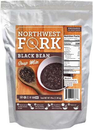 Black Bean Soup Individual Package NorthWest Fork 