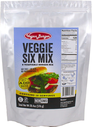 Vegan Burger - Veggie Six (18-serving bag)